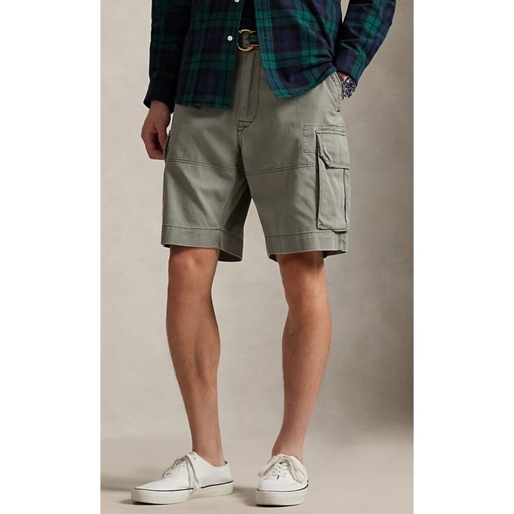 POLO RALPH LAUREN 10.5 Gellar Classic Fit Cargo Short Mountn Green 48T Big&Tall